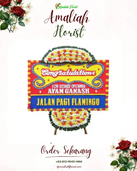 Sewa Papan Bunga Long Hubung